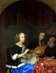 Godfried Schalcken - A Woman singing and a Man with a Cittern